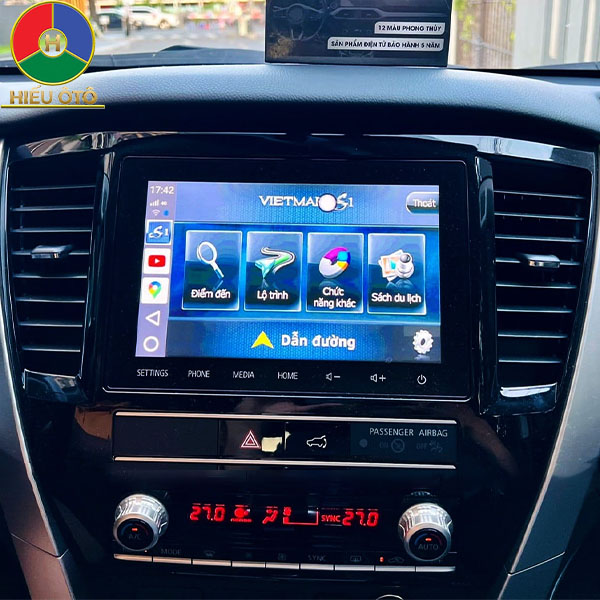 Android Box Ô Tô Mitsubishi Pajero Sport 