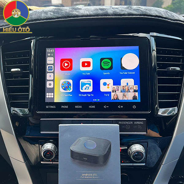 android auto box ô tô mitsubishi pajero sport 