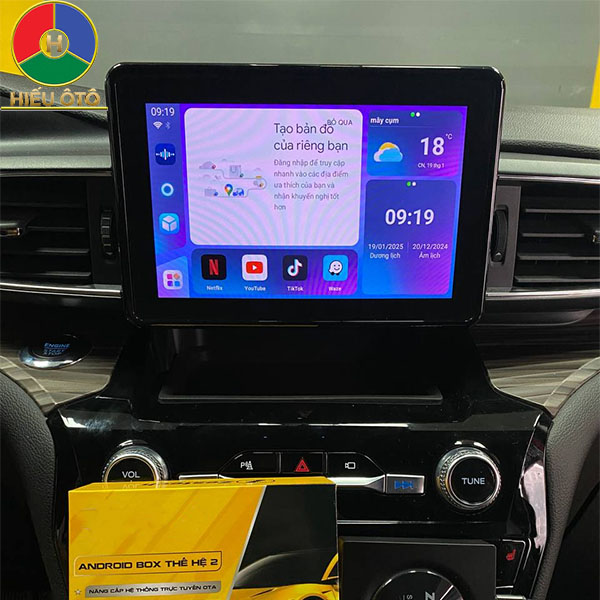 android auto box xe ô tô ford explorer 2023, 2024, 2025 