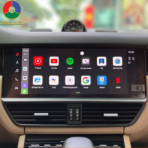 android auto box xe ô tô porsche cayenne 2025 