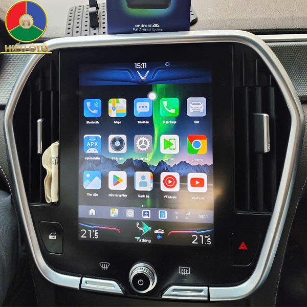 android auto box xe ô tô vinfast lux sa 