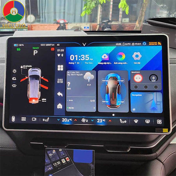 android auto box xe ô tô vinfast vf9 