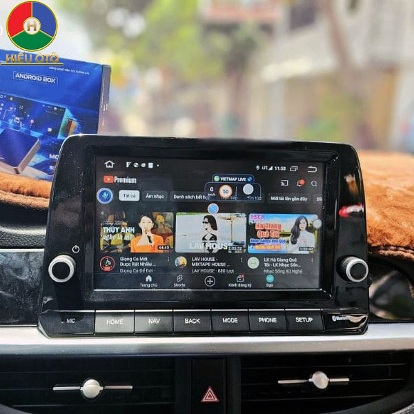 android box xe ô tô kia morning 2022