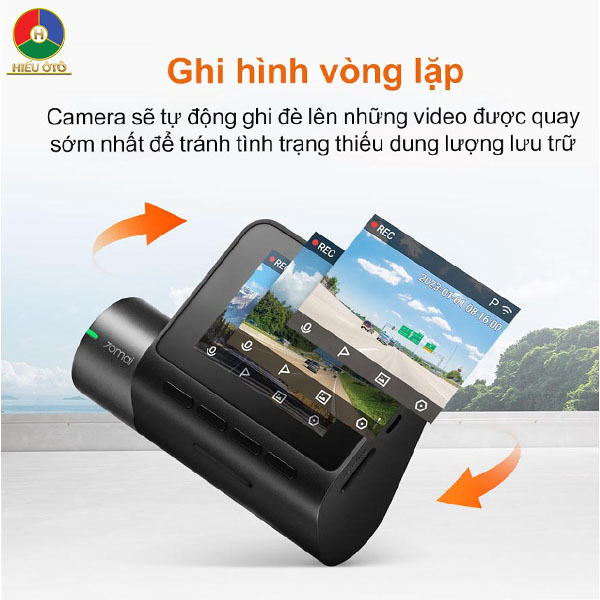 camera hành trình 70masi a200 ghi hình vòng lặp 