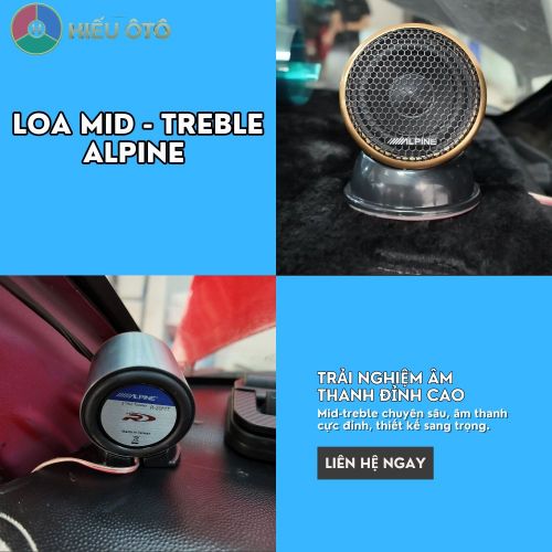 Loa Mid - Treble Ô Tô Alpine R-20MT: Nâng Cấp Âm Thanh Đỉnh Cao