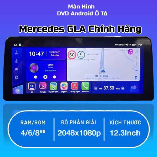 Màn Hình Android Xe Mercedes GLA