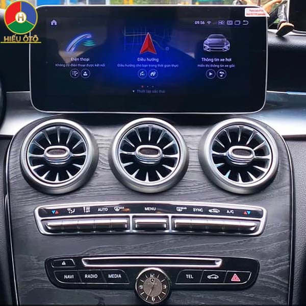 màn hình android oem theo xe mercedes e250 