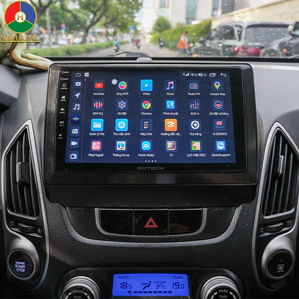 màn hình android hyundai tucson 2009, 2010, 2011, 2012, 2013, 2014