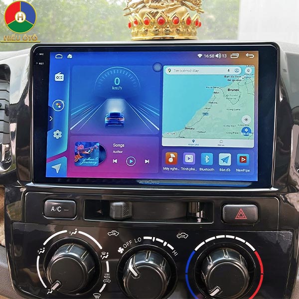 màn hình android jetekpro ô tô toyota hilux 