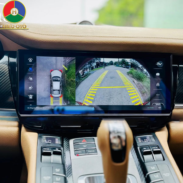màn hình android kèm 360 xe ô tô porsche panamera 