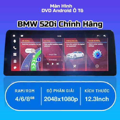 Màn Hình Android Ô Tô BMW 520i