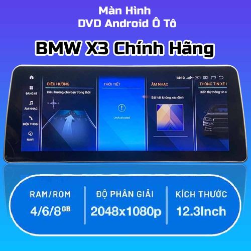 Màn Hình Android Ô Tô BMW X3 