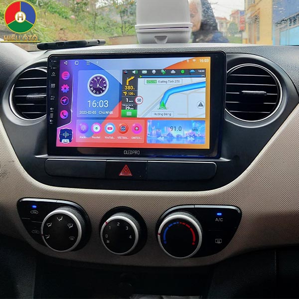 màn hinfha ndroid ô tô hyundai i10