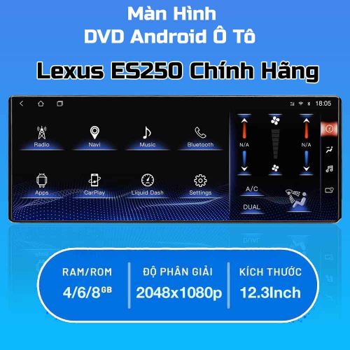 Màn Hình Android Ô Tô Lexus ES250 Chính Hãng, Giá Hợp Lý 