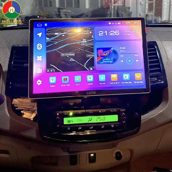 màn hình android ô tô toyota fortuner 