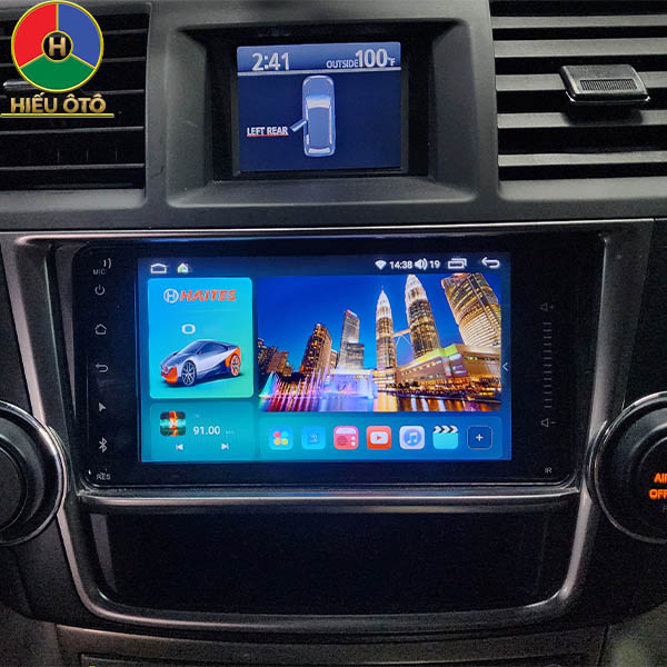 màn hình android toyota 7inch xe toyota highlander 