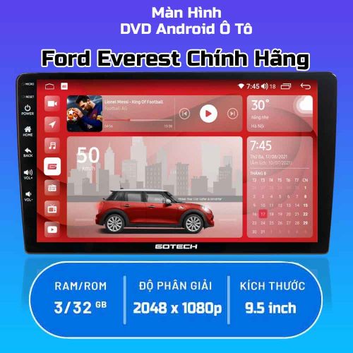 Màn Hình Android Xe Ford Everest 