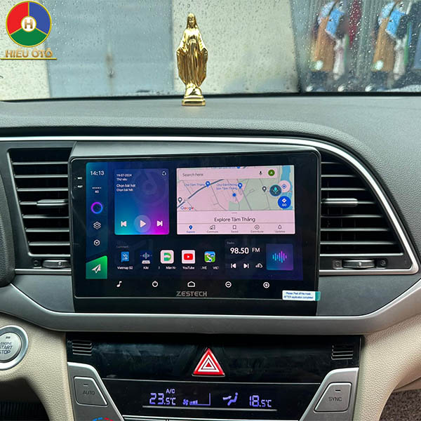 màn hình android xe hyundai elantra 2019, 2020, 2021, 2022, 2023