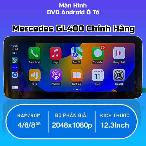 Màn Hình Android Xe Mercedes GL400 