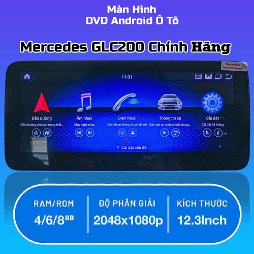 Màn Hình Android Xe Mercedes GLC200