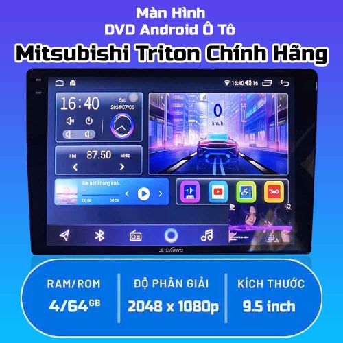 Màn Hình Android Xe Mitsubishi Triton 