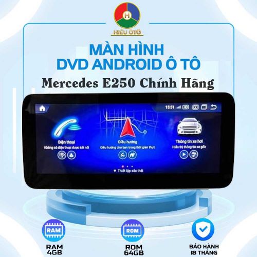 Màn Hình Android Ô Tô Mercedes E250 Chính Hãng, Giá Ưu Đãi 