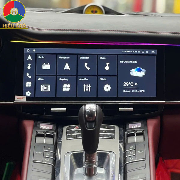 màn hình android xe ô tô porsche panamera 