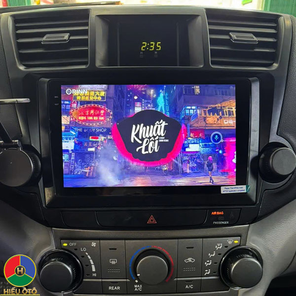 màn hình android xe ô tô toyota highlander 