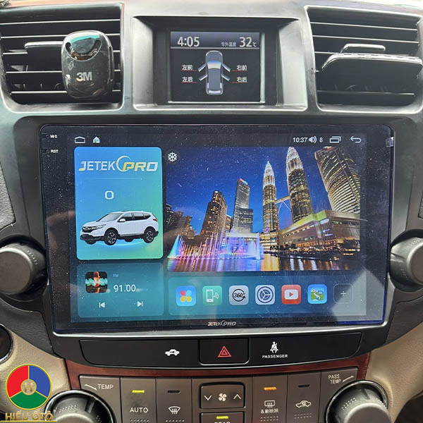màn hình android xe oto toyota highlander 