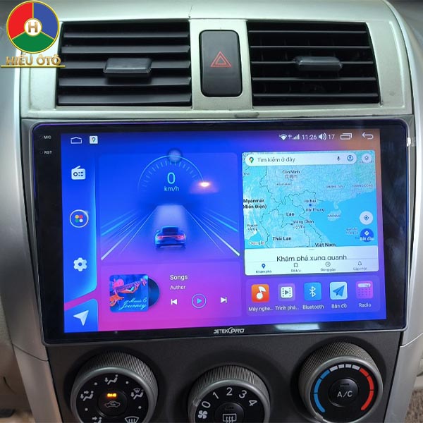 màn hình android xe toyota corolla altis 