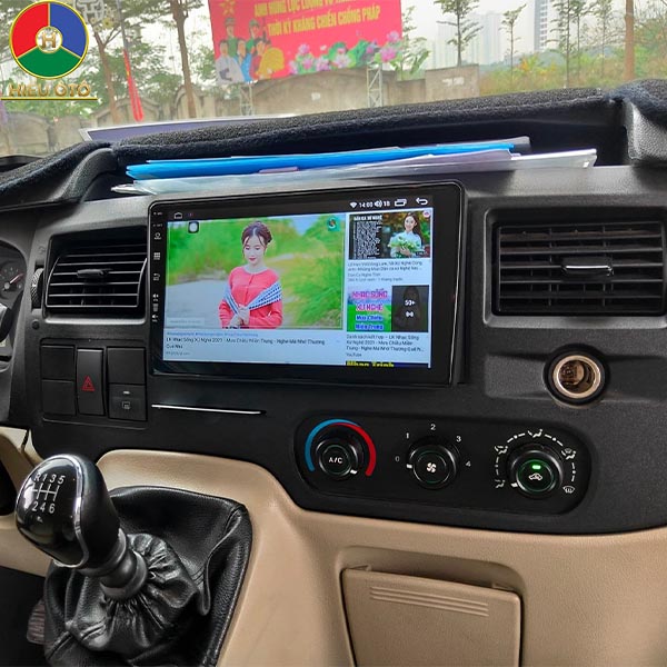 màn hình dvd android xe oto ford transit 
