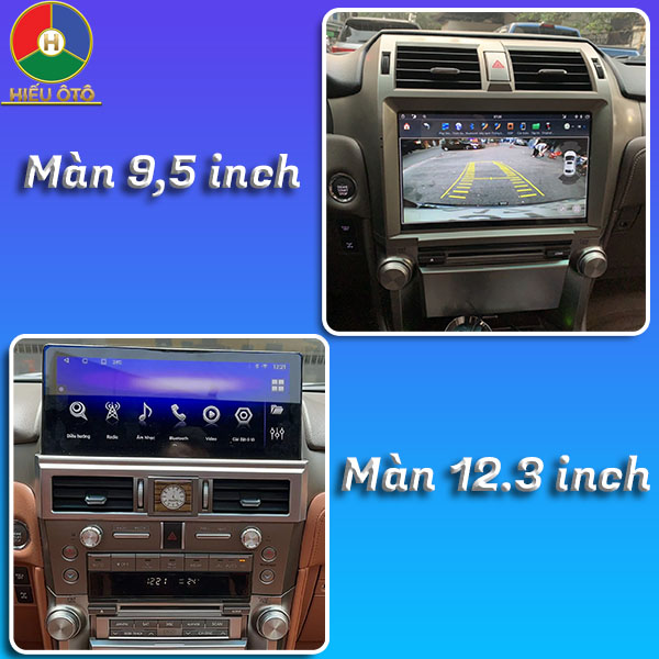 màn hình hiển thị màn android ô tô lexus gx460